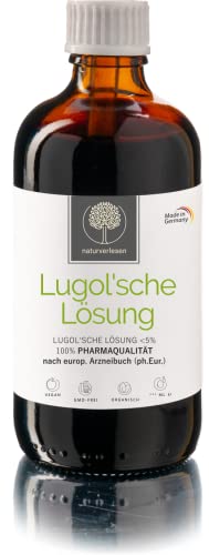 500 ml de solución de Lugol  5% en calidad farmacéutica (ph. Eur.) – Fabricado en Alemania –...