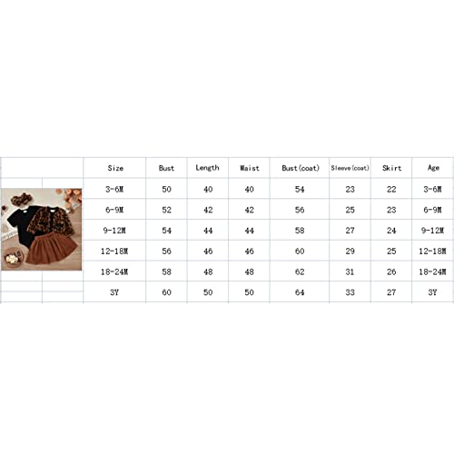 Infant Toddler Baby Girl Clothes Short Sleeve Bodysuit Romper+Tutu Skirt+Leopard Print Jacket Coat+Headband Outfits 4Pcs #TOP6