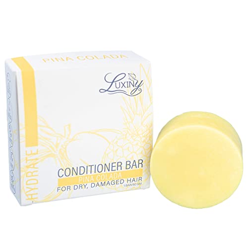 Luxiny Natural Conditioner Bars For Hair, Made In Usa, A Sulfate Free Conditioner Bar For Up To 70 Uses At Home Or As A Travel Conditioner – Normal To Dry Hair, 50G (Pina Colada) #TOP21