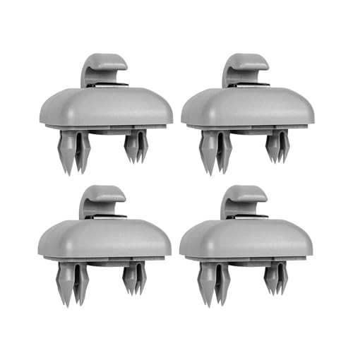 JDCMEI 4 unidades Soporte de Coche para Parasol, Gancho para Visera de Coche Clip Interior de la Visera del Coche Soportes para Parasol de Coche Gris