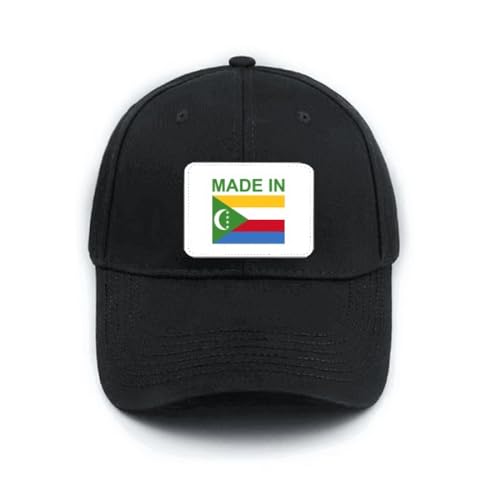 Casquette Comoros Country Love : chapeau baseball noir réglable homme femme