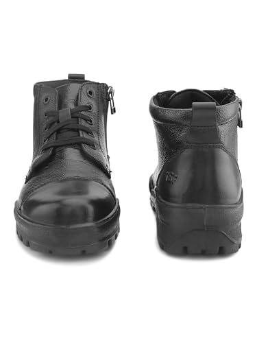 Image of TSF 768 BLACK UNIFORM BOOT WITH ZIP FOR MEN's(768 NEW)
