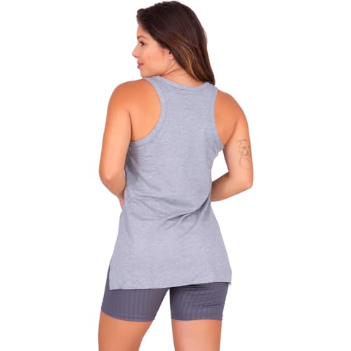 Kit com 2 Blusas Regata Fitness (BR, Alfa, P, Regular, Padrão, Sortidas)