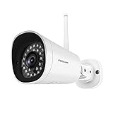 NACHT ÜBERWACHUNG & AUTOMATIK-DÄMMERUNGSEINSCHALTUNG I die 30 Infrarot-LEDs der Sicherheitskamera reichen 20m! - bei schlechter Sicht hohe Farbbild-Klarheit & perfektes Videomaterial 25 Bilder/sec