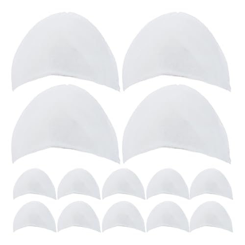 RORPOIR 50 Hombreras de Algodón Blanco para Hombros Función Realzadora, Lavables en Seco, Ideales para Trajes y Uso Diario, Paquete de 50 Unidades