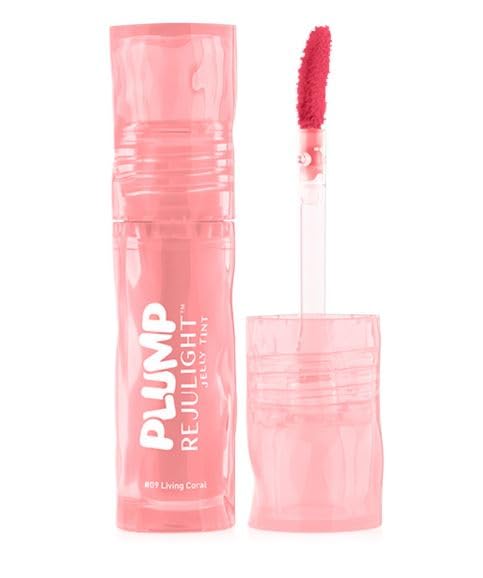 Baby Bright Plump Rejulight Jelly Tint, #09 Living Coral, Salmon DNA, Moisturizing Lip Plumper-image-2
