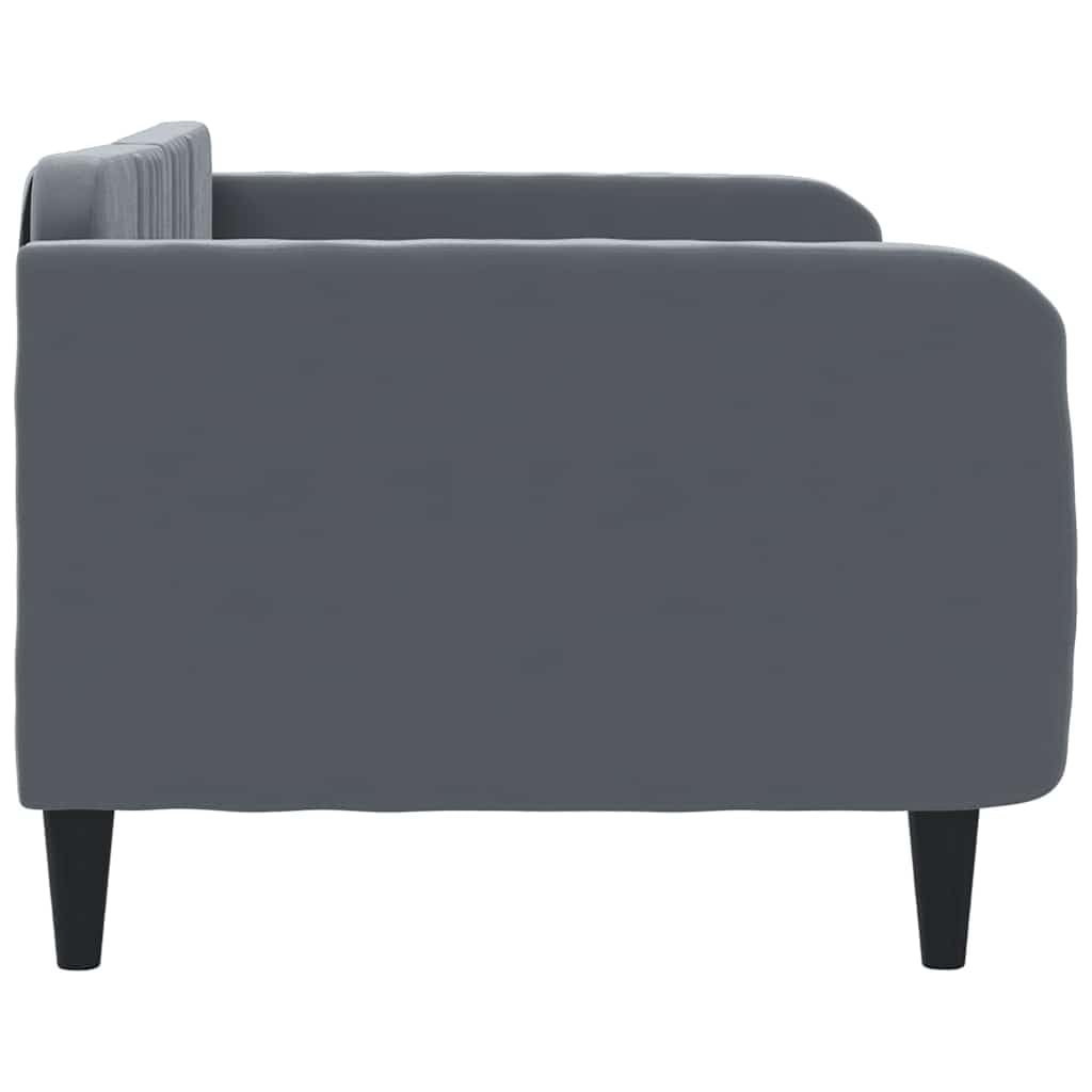 vidaXL Sofá Cama Terciopelo Gris Oscuro 90x190 cm
