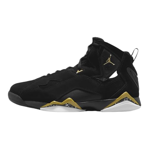 Jordan True Flight Men's Shoes (342964-072, Black/White/Metallic Gold) Size 11.5