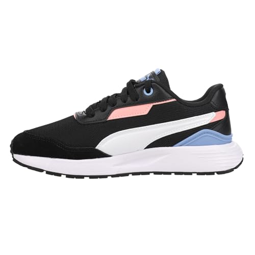 PUMA Womens Runtamed Plus Lace Up Sneakers Shoes Casual - Black - Size 6.5 M