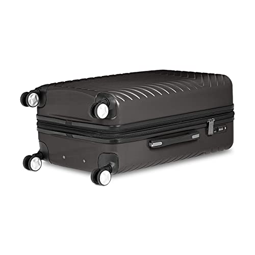 Buy AmazonBasics 3 Piece ABS, PC Geometric Hard Shell Expandable Luggage Spinner Suitcase Set