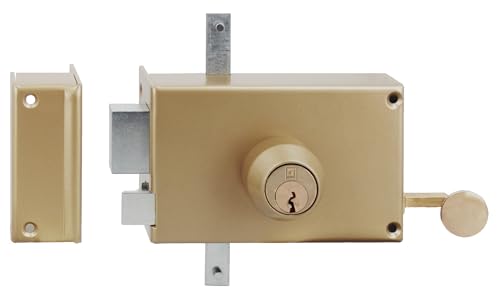 Serrure 3 points en applique MX4500 5 goupilles 5G horizontale tirage gauche cylindre de 45mm - HERACLES - MX-4503-5G-2