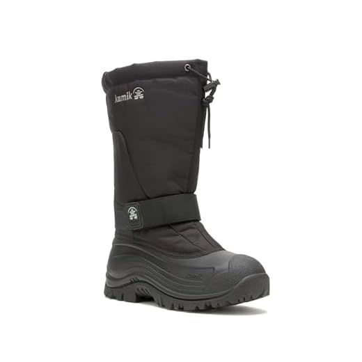 Kamik mens Greenbay4-m snow boots, Black, 11 US