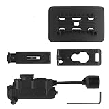 Tactical Helmet Light Signa Recognition Multi-Function IR + Red/Green/Blue +White LED Task Lamp for Helmet Molle Belt System(Black)