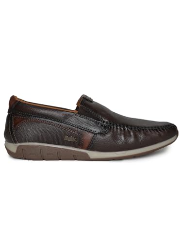 Image of Buckaroo GOSA Genuine Leather Brown Casual Shoes for Mens