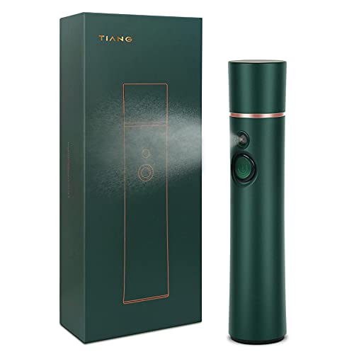 TIANG Facial Steamer, Nano Ionic Mist Face Steamer, Hydrating Mist Sprayer Water Oxygen Injection, Nano Steamer Portable Mist Humidifier, for Face Mini Spa Rejuvenation, Moisturizing Refreshing