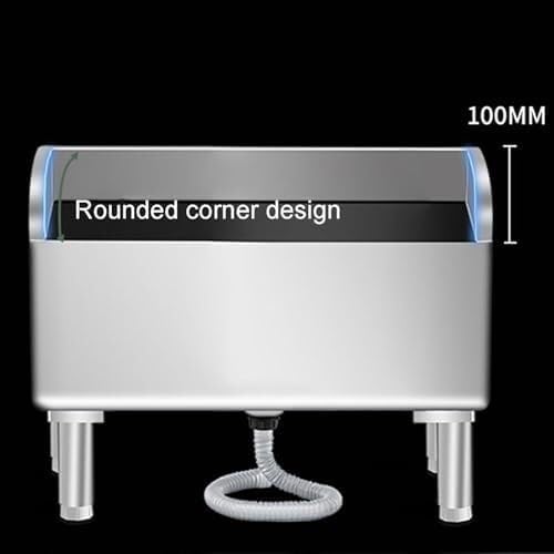 Lavello Multiuso in Acciaio Inox - Lavabo Professionale autoportante per la Pulizia di cucine e Pavimenti,60CM