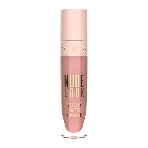 Golden Rose Nude Look Velvety Matte Lipstick - 03 Rosy Nude