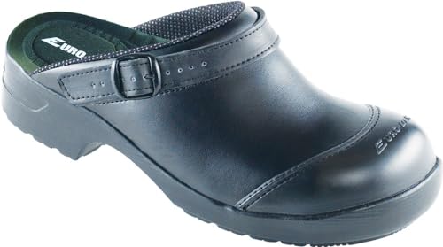 Euro-Dan Flex Sicherheitsclogs, offen mit verstellbarer/klappbarer Fersenriemen, Pronose, SB+A+E+SRC, Schuhgröße:42