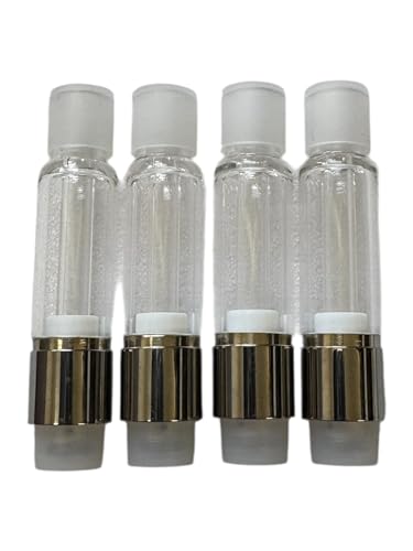 ブリックス社CHO 新型フルガラス W2シリーズ アトマイザー 最新型バージョン 510式リキッド ニコチンなし 液体なし (1.0ml W2, シルバー 100本)