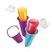 Zoku Summer Pops, 6 Squeezable Silicone Molds with Reusable Spill-resistant Lids and Tray, BPA-free