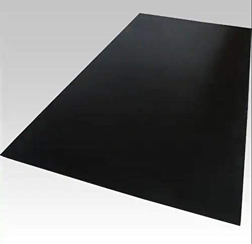 DistinctAndUnique Black Cast Acrylic Plexiglass Sheet (1 Piece) 1/8” Thick (3mm) Easy to Cut Plastic Plexi Glass with Protective Paper for Signs, DIY Display Projects, Crafts, Shelves (32” x 48”)