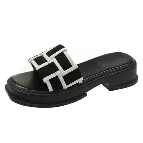 Women's Platform Sandals Strap Slide Sandals For Women Casual Slip On Platform Wedges Slides Open Toe Beach Summer Sandals
