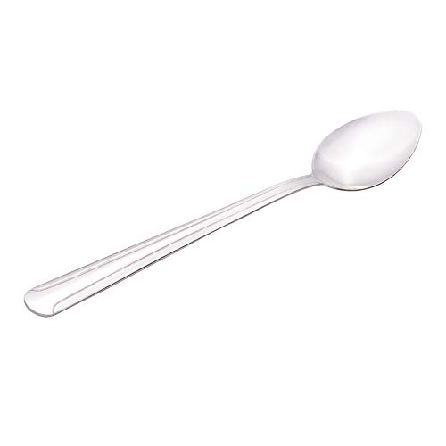 (Set Of 72) Boretto Iced Tea Spoons With Long Handles, Medium Weight 18/0 Stainless Steel Restaurant/Catering Silverware Flatware Spoons, Commercial Quality Teaspoon Set #TOP1