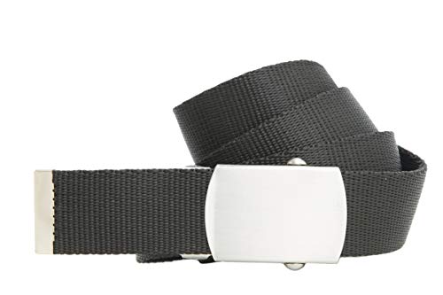shenky Bandgürtel | 3cm Breite | Nylon Gürtel mit Gürtelschnalle | Herrengürtel | Schnalle | Damengürtel | belt | Koppelgürtel | Nylongürtel | Outdoor Militär | 150cm | Schwarz Cover