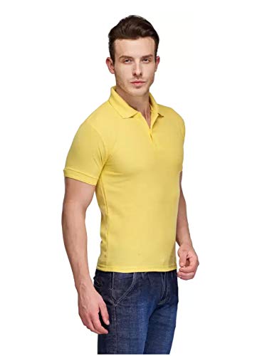 Image of KEOTI Poly Cotton(Mattey) Collar Neck Half Sleeves Tshirt for Men & Boys (Pack of 2), Plain-Regular Fit, Formal /Casual Wear, Polo Tees for Daily Use Stylish Comfortable Men's T-Shirt