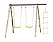 Produktbild Trigano Holzschaukel Doppelschaukel Piki mit Strickleiter