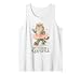 Off To Cause Kerfuffle Funny Cute Kitten Cat Sarcastic Tank Top