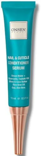 Onsen Nail & Cuticle Cream Treatment w/Japanese Tsubaki, Jojoba & Lavender Oil, Shea Butter – Strengthens Nails, Softens Cuticles - Daily Repair Care (1 Count/15 ml)