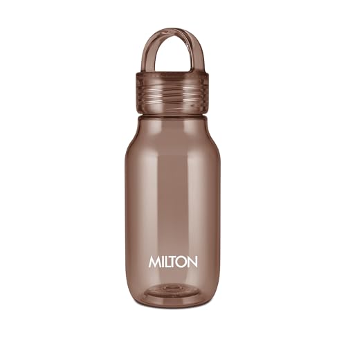 Image of MILTON Fashion 500 Pet water bottle, 430 ml|Tritan Plastic|Leak-Proof, BPA-Free, Sturdy Handle|Reusable Water bottle for fridge|Perfect for Office, Travel, Gym Tumbler Bottle for Men and Women, Brown