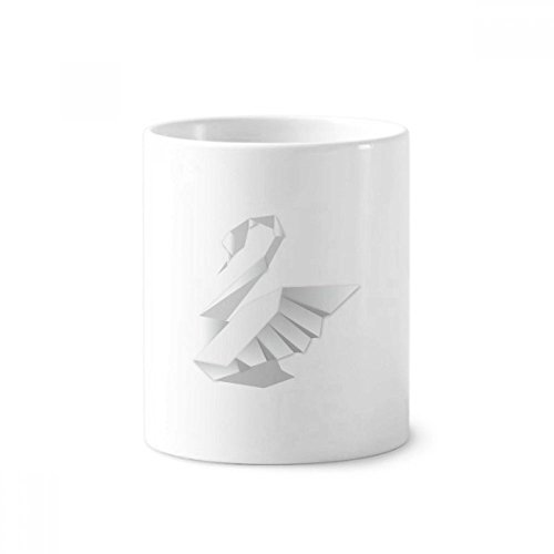 Porte-brosse à dents et stylo motif cygne blanc pour sublimer le bureau ou le lavabo