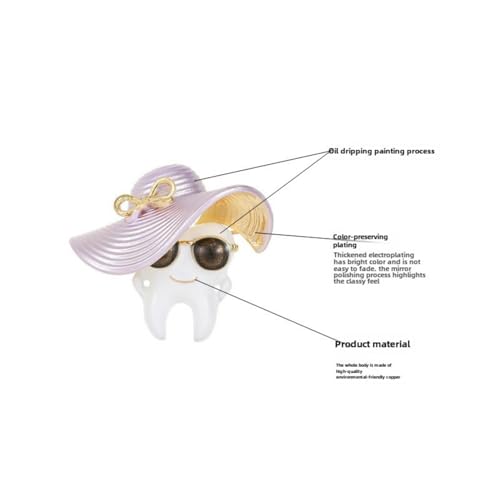 Image of 1PCS /6PCS Dental Pin Cute Enamel Dental Brooch Fashion Unisex Cartoon Clothing Badge Lapel Pin Campus Clothing Accessories Medical Jewelry Souvenir Gift Doctor Nurse Graduate Student