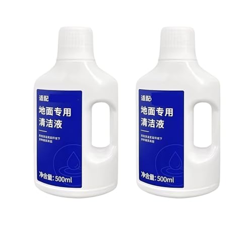 Solución de limpieza de pisos de 500 ml, compatible con Dreame X40 UltraX30 UltraH11/H11 Max/H12/H13/H12 Pro / M12 /W10 Accesorios de piezas de líquido de limpieza(2pc)