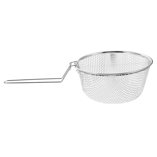 CIYODO Cesta de Freír Inoxidable Canasta Patatas Fritas Multipropósito Resistente Calor Freír Snacks Cocina