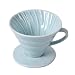Produktbild Filter Porzellan-Kaffeefilter Größe 1x2/1x4 1 Loch Kaffeeefilter Permanent Kaffeefilter - Handfilter Kaffee für 1-4 Tassen/1-2 Tassen Porzellanfilter