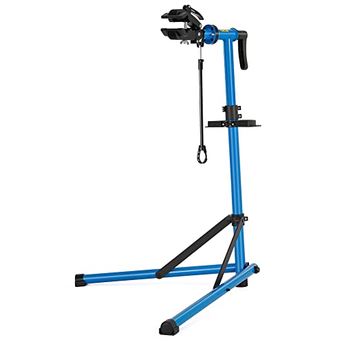 CXWXC Soporte de reparación de bicicletas para bicicletas, soporte de montaje resistente, soporte para bicicletas con cabezal de sujeción soldado, giratorio 360°, dispositivos de liberación rápida