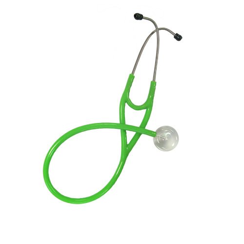 UltraScope Clear Stethoscope Light Green Tubing Adult