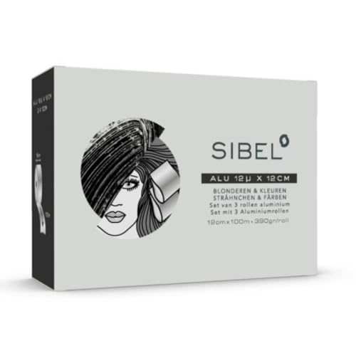 Rouleaux d'aluminium Sibel 12 cm papier aluminium 100 mt pour coloration