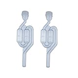 Cerradura de aire con forma de S, cierre de fermentación para fermentación de cerveza y elaboración de vino, plástico PP – 2 piezas