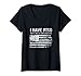 Womens I Have PTSD Pretty Tired Of Stupid Democrats Funny Politics V-Neck T-Shirt