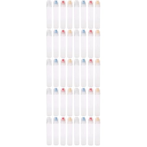 PATKAW 5 Juegos Pequeña Botella Exprimible Botella Flexible Travel Bottles Botella De Salsa Botellas De Jugo Recipientes para Alimentos Botella Transparente Botella De Miel 8 Uds * 5