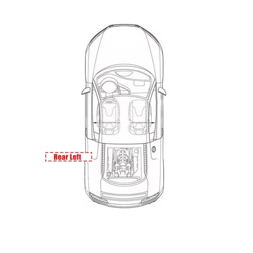Cache de barre de toit Kia Sportage rigide anti-UV - Embout avant droit de remplacement - 5