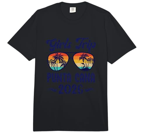 Punta Cana Girls Trip Beach Vacation 2026 Matching Group Comfort Colors Adult Heavyweight T-Shirt