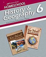 Spiral-bound History & Geography 6 CURRICULUM/LESSON PLANS (A Beka Book Home School) Book