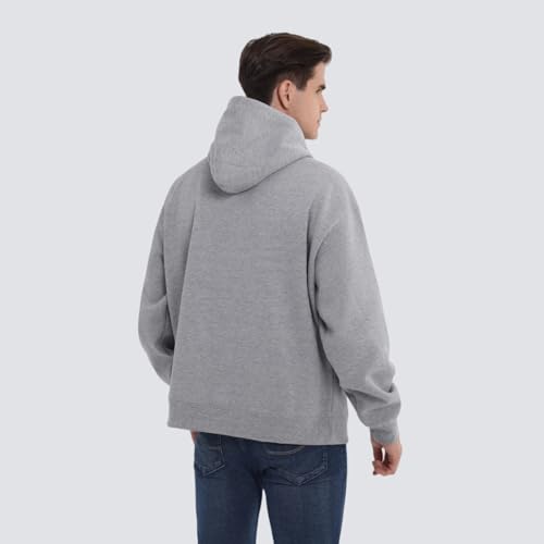 Men's Pullover Hoodie – Heavyweight Box Fit Sweatshirt, Retro Streetwear Style2