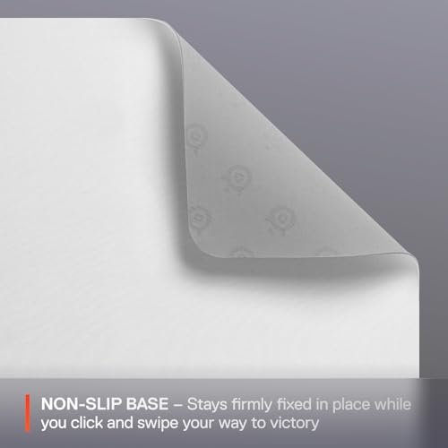 Image of SteelSeries QcK Cloth Gaming Mouse Pad - Exclusive Micro-Woven Surface - Optimized for Gaming Sensors - Maximum Control - Size L - White