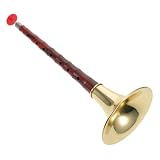 Toyvian D stimmung Traditionelle Chinesische Suona aus Abs Kunstharz mit Goldenem Schalen Design Hohe Widerstandsfähigkeit gegen Verschleiß und Klima für Festivals und Professionelle